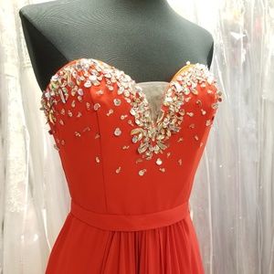 Sweetheart Cherry Red Dress